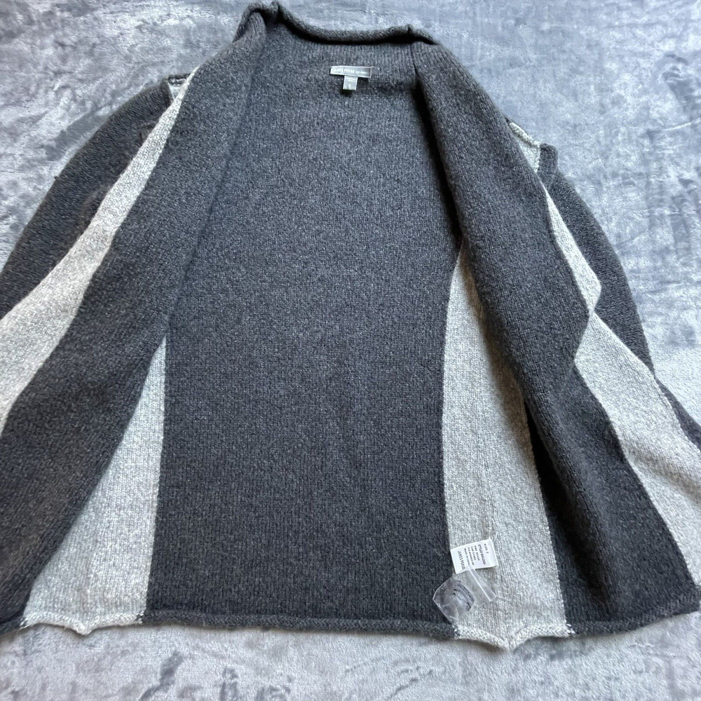 James Perse Los Angeles Sweater Womens 2 Open Front Cardigan Wool Alpaca Striped - Picture 3 of 12